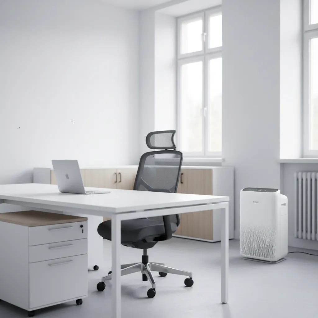 Oficina luminosa y aire fresco